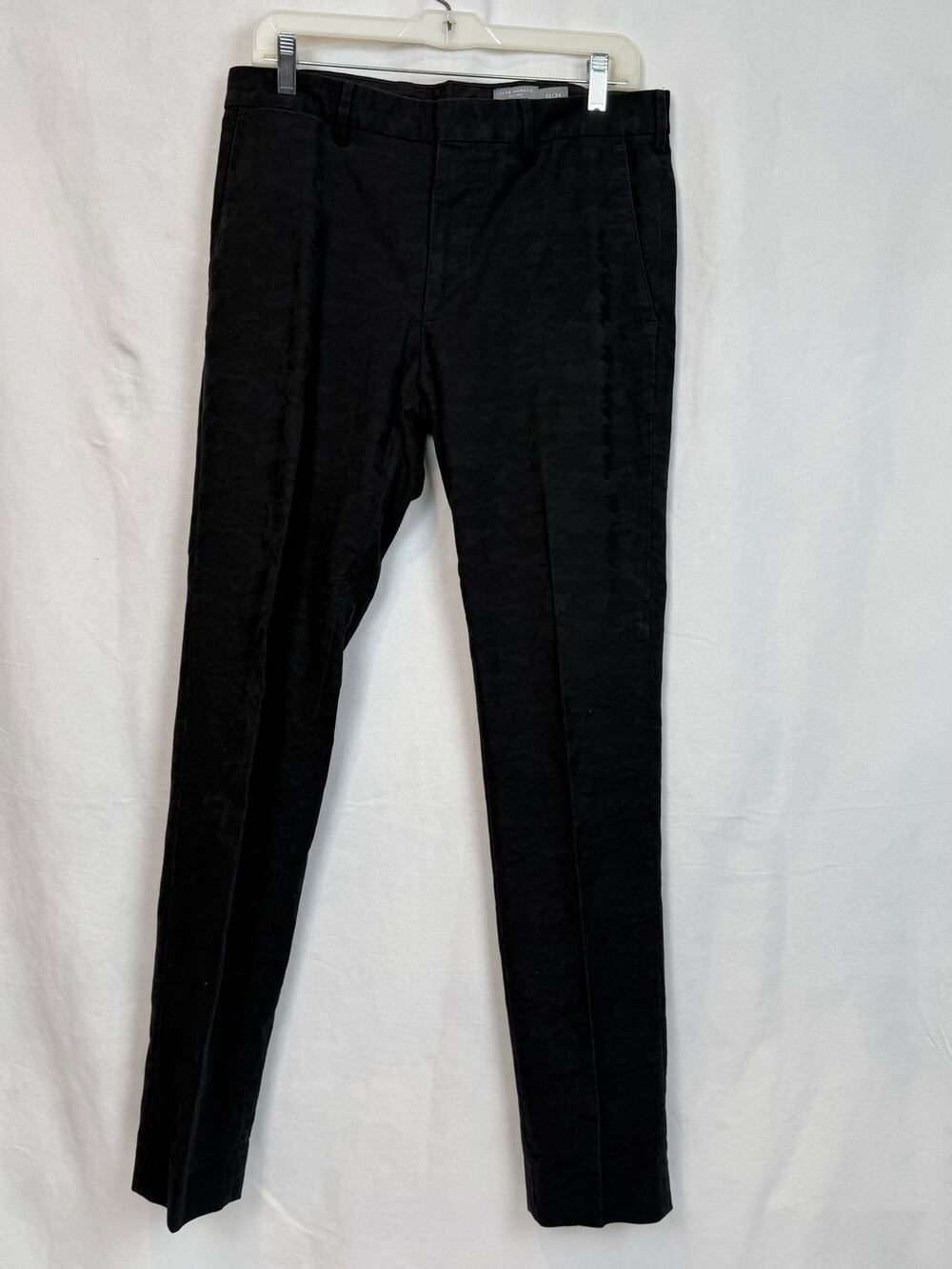 Club Monaco Connor Modern Slim Fit Men 32x34 Black Tonal Camo Dress Pants